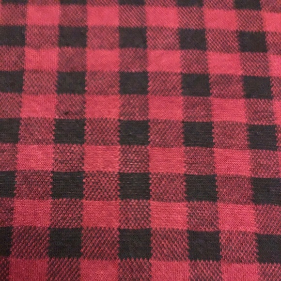 🎈Socialite red & black plaid sleeveless mini shift dress - Picture 3 of 5